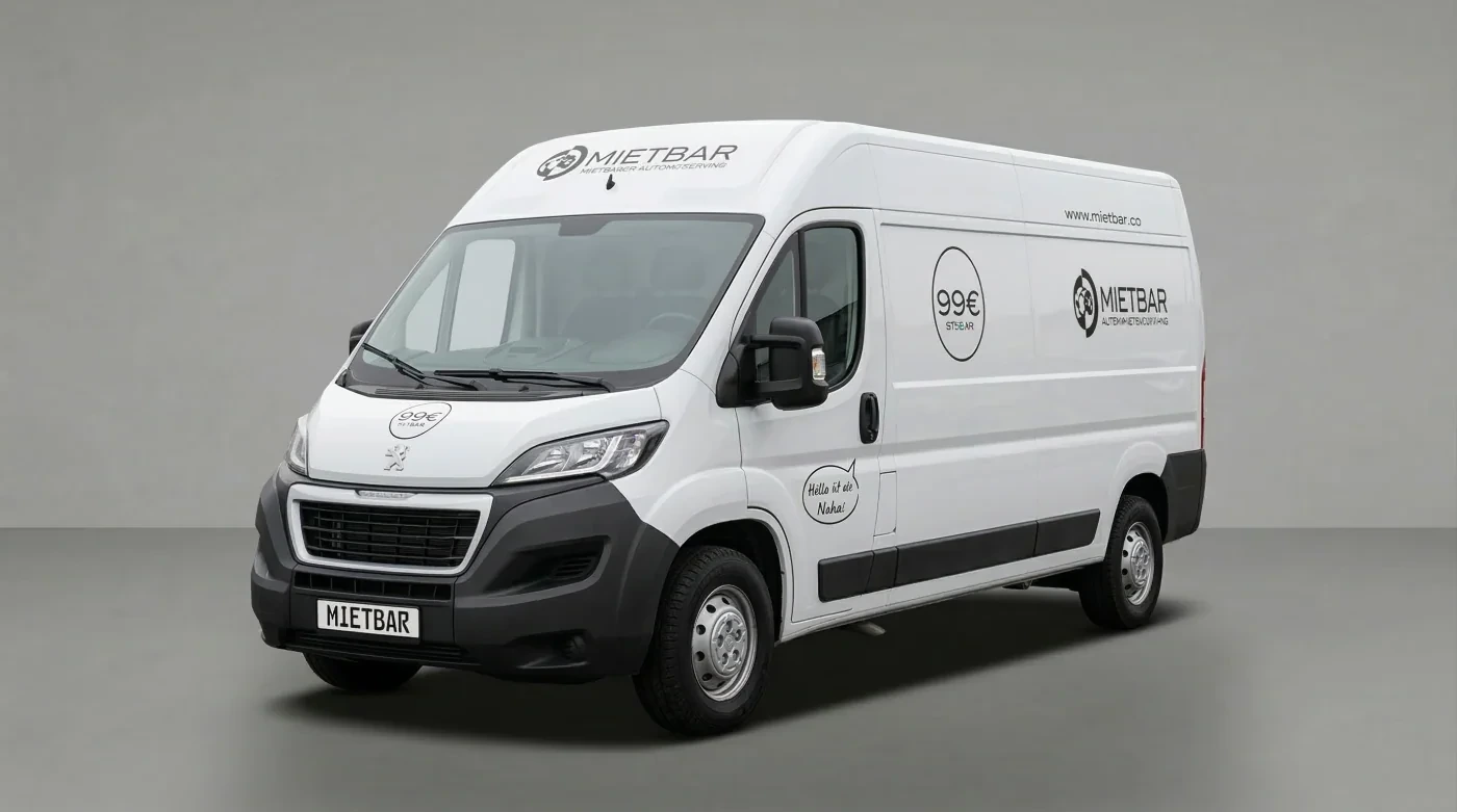 Jumbo Lieferwagen L4H2 mieten Schweiz - 15 m3 Ladevolumen